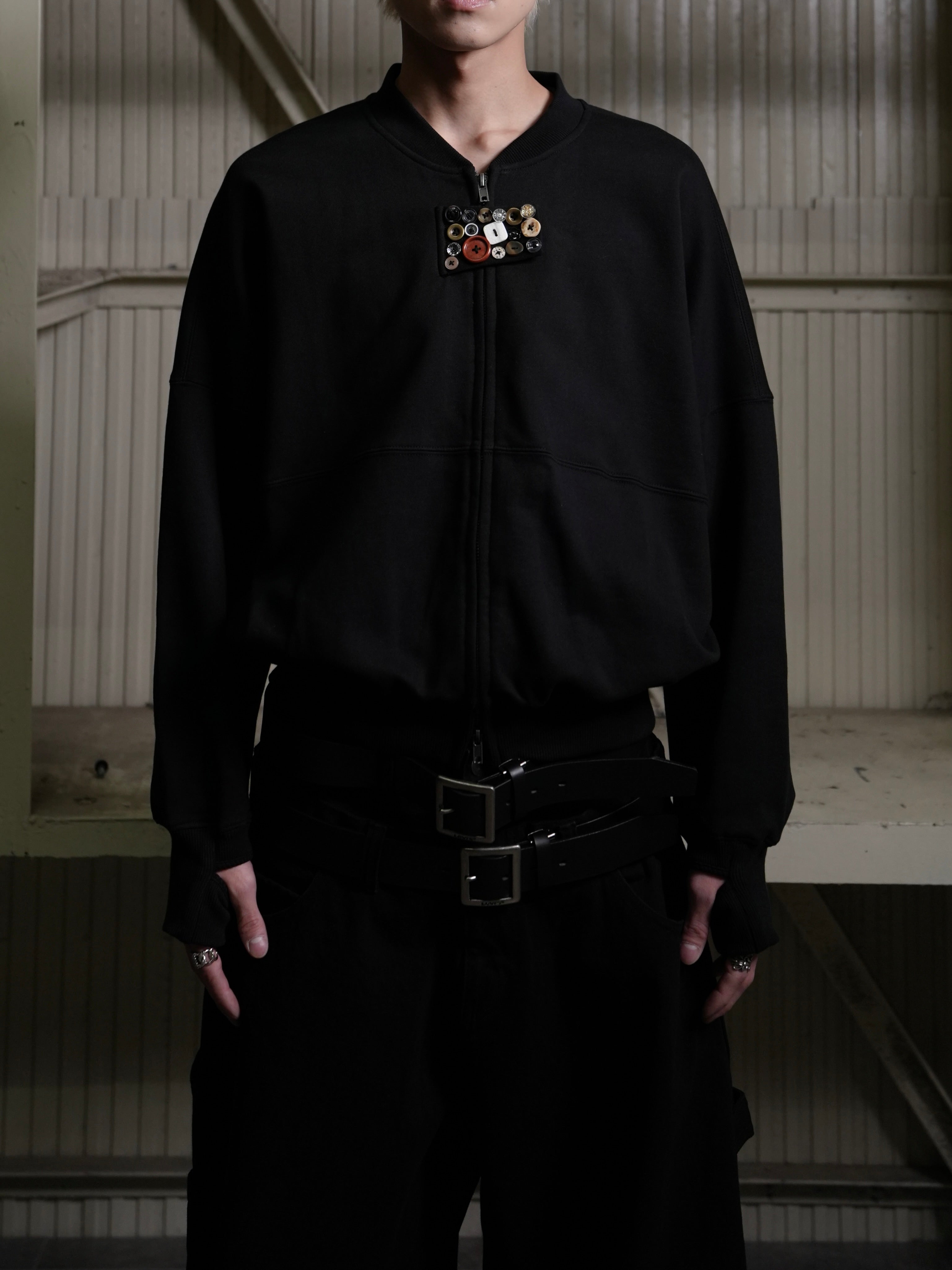 【Lee fi Ne】Multi Button Zip-Up Jacket