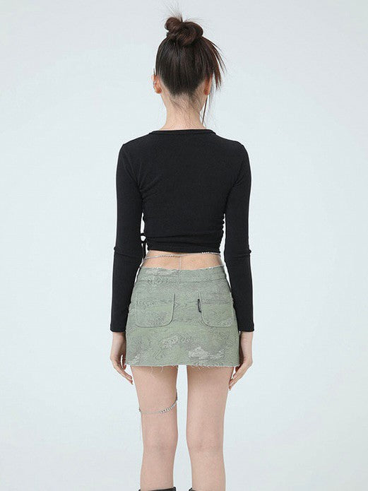 【ugly shadow】TERRY RAB CROP TOP