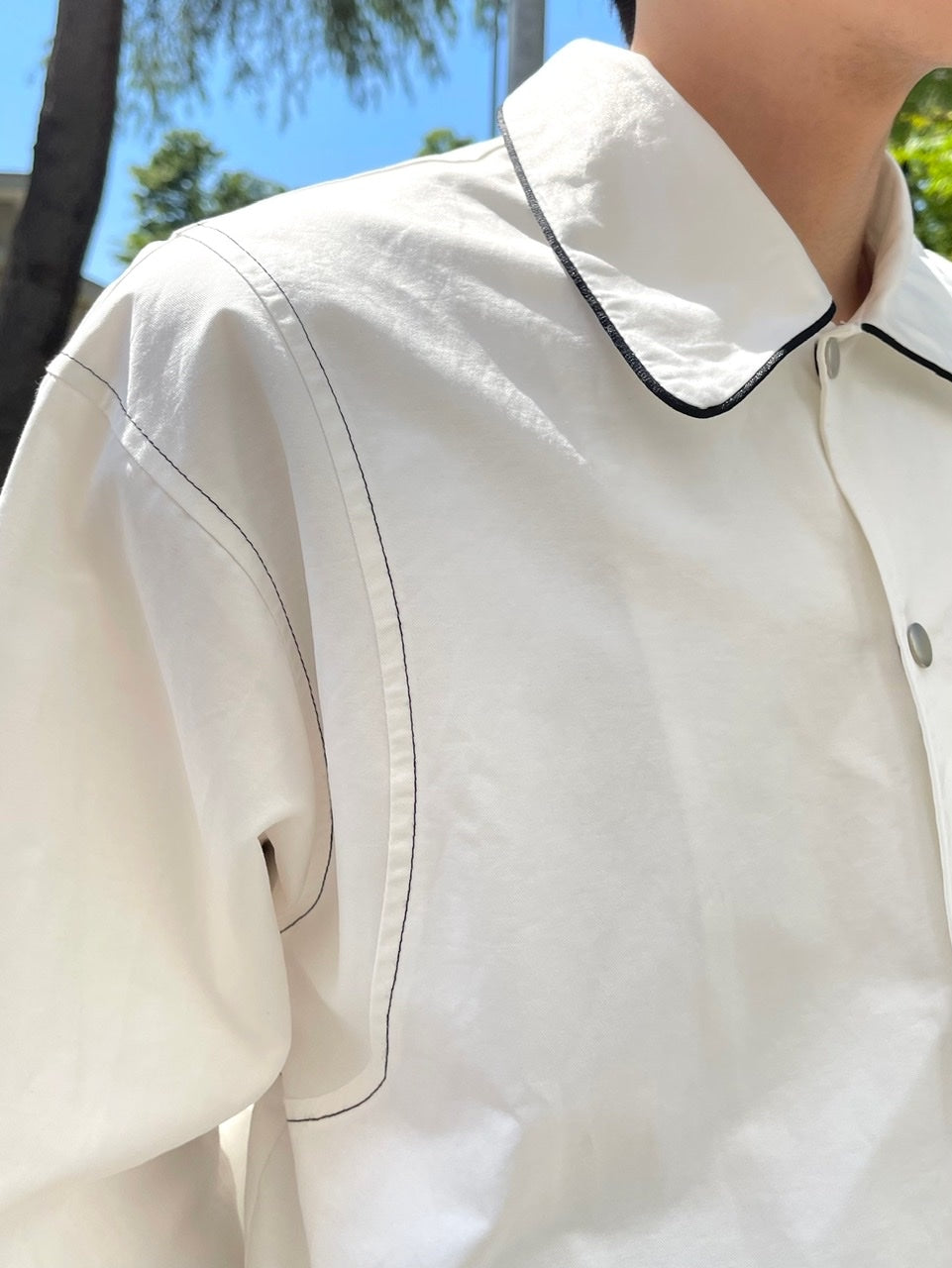 受注制【Chikashitsu +】spring varsity jacket (2color)