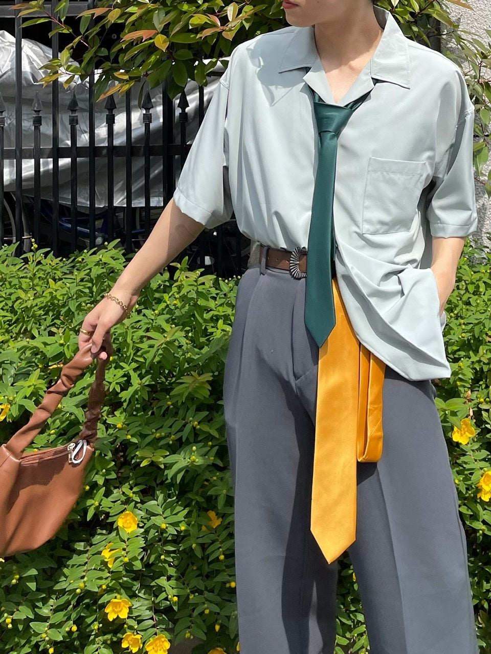 受注制【Chikashitsu +】satin necktie (5color)