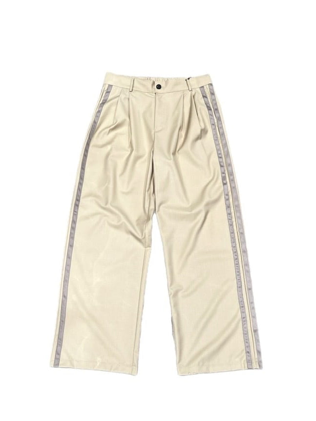 受注制【Chikashitsu +】side line slacks (3color)