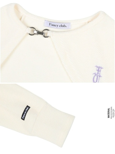 【FANCY CLUB】N.A.V BUCKLE BOLERO CARDIGAN