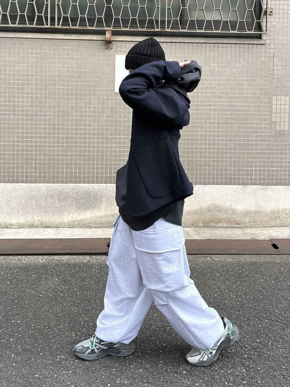 受注制【Chikashitsu +】oversized hoodie (2color)