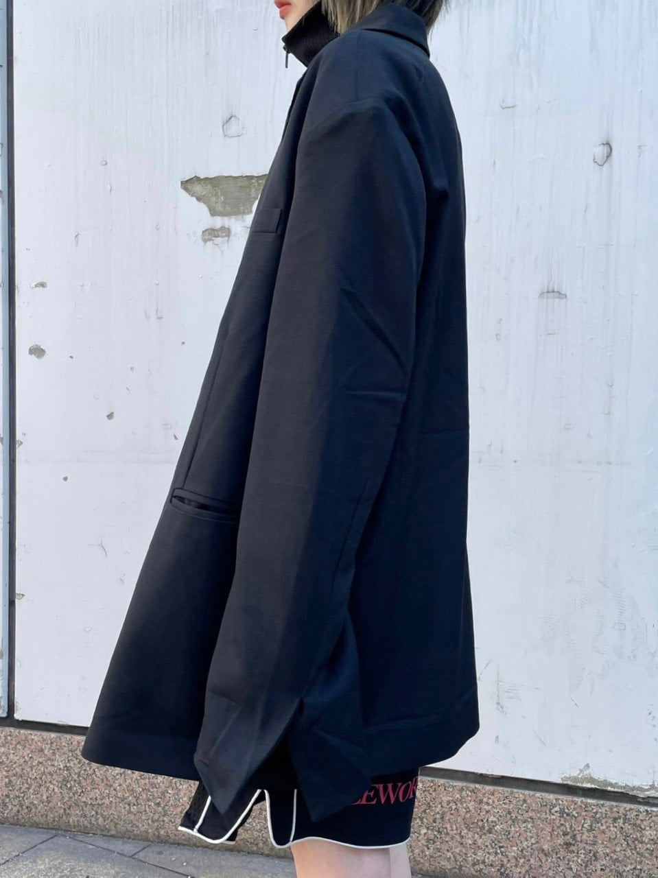 受注制【Never mind the XU】oversized jacket (2color)