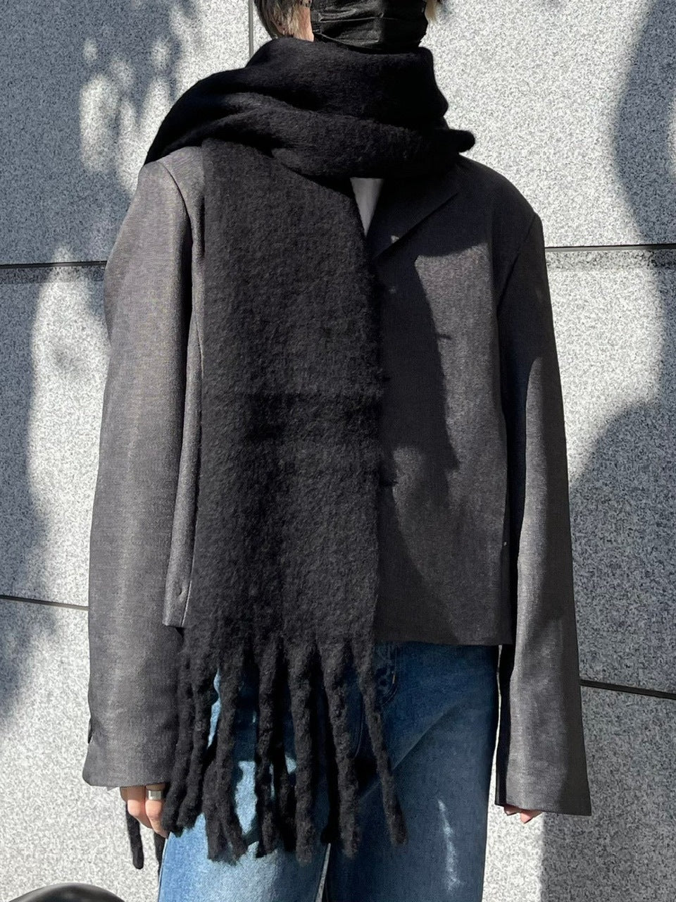 受注制【Chikashitsu +】volume color muffler (6color)