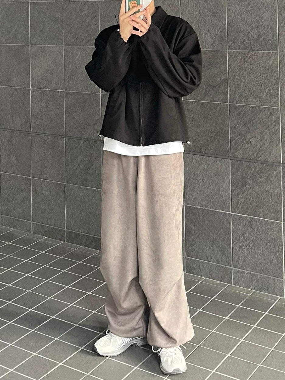 受注制【youll】tuck suede jogger pants (2color)