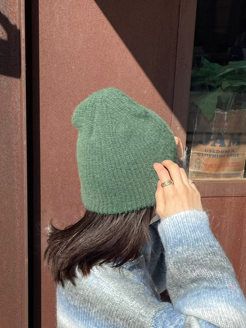受注制【Chikashitsu +】hairy beanie (3color)