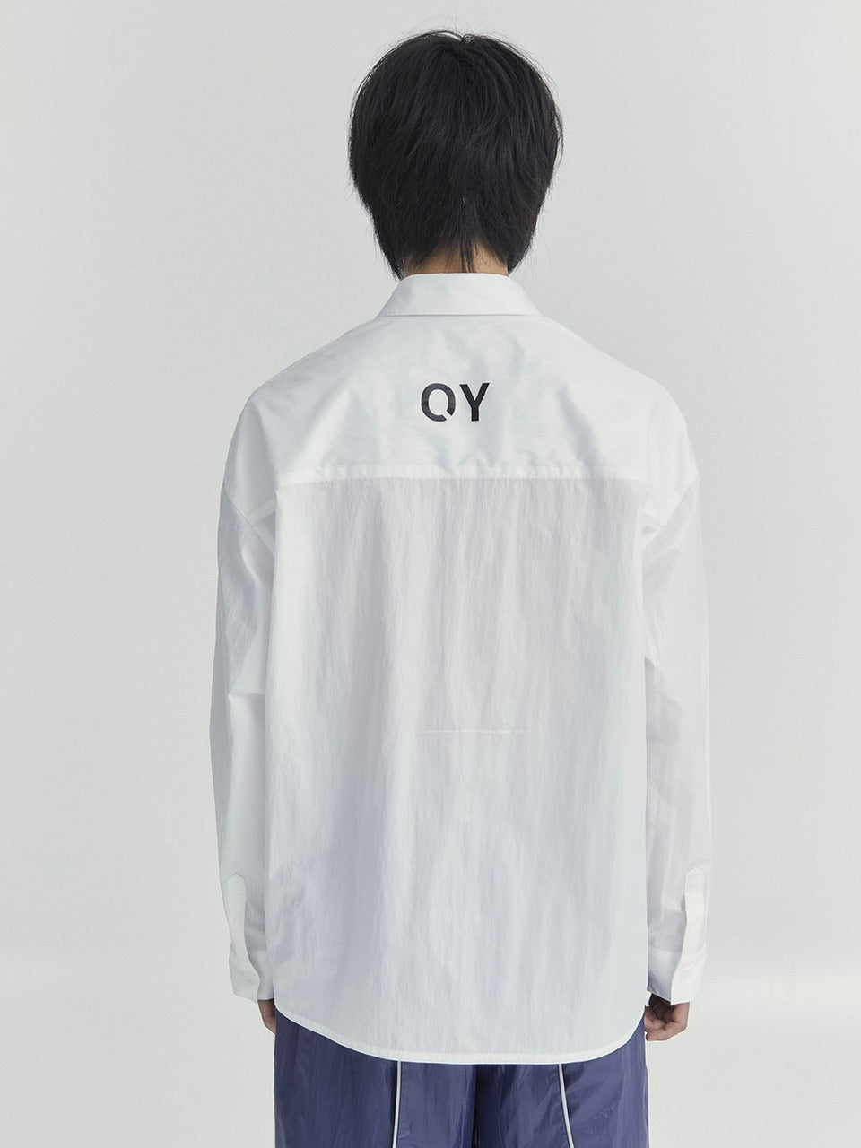 【OY】LAYERED PANEL LOGO SHIRTS