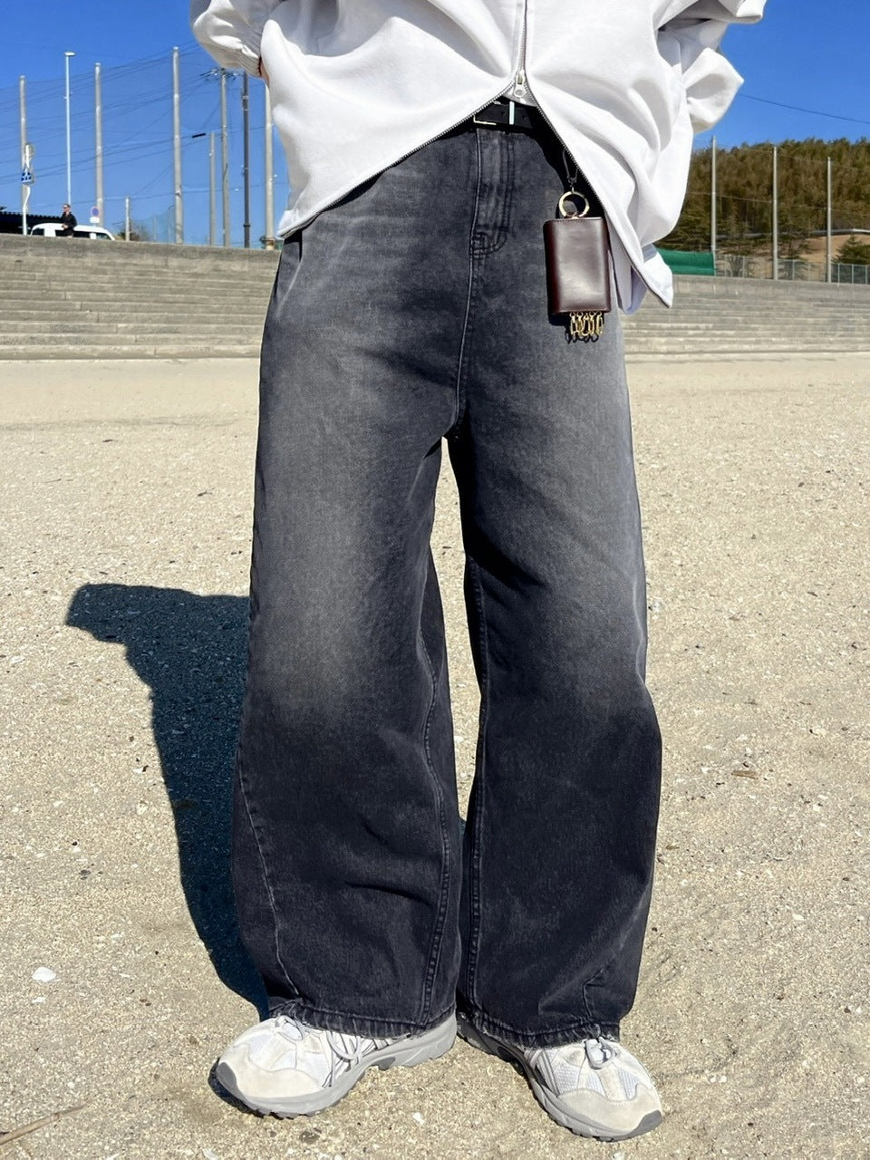受注制【youll】denim wide pants (2color)