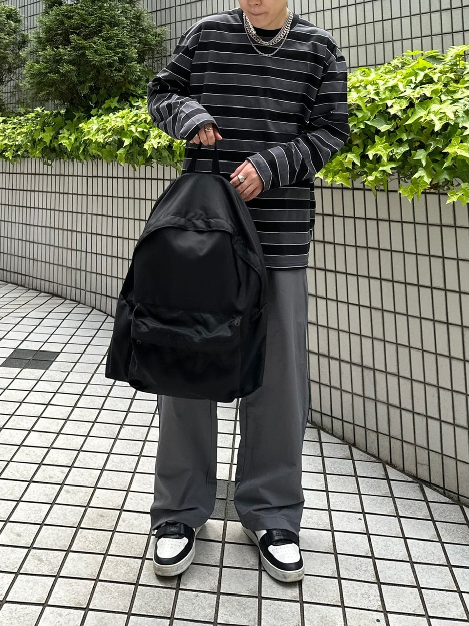 受注制【Chikashitsu +】border long sleeve (2color)