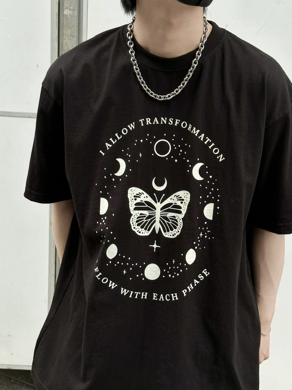 受注制【Chikashitsu +】oversized graphic t-shirt 2 (2color)
