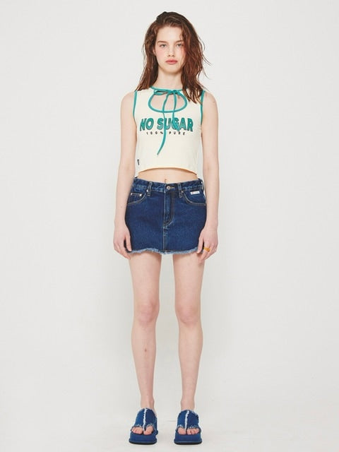 【CRANK】DENIM MINI SKIRT PANTS / 【クランク】デニムミニスカートパンツ