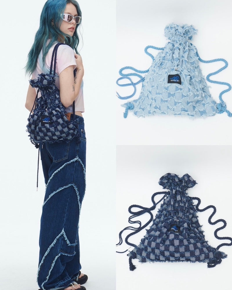 【SSERPE】CHECKERBOARD VAGABOND BAG