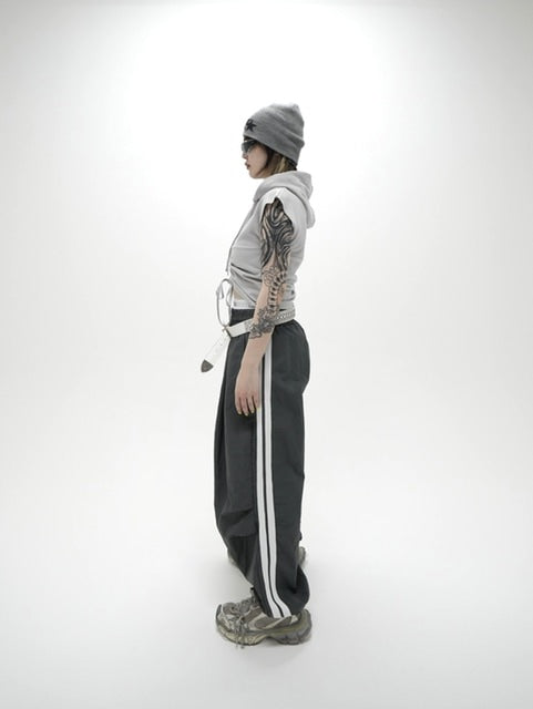 受注制【Never mind the XU】nylon track pants (2color)