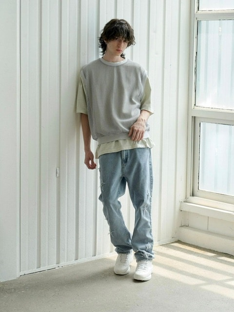 【RE:ON STUDIO】LAYERED MESH VEST