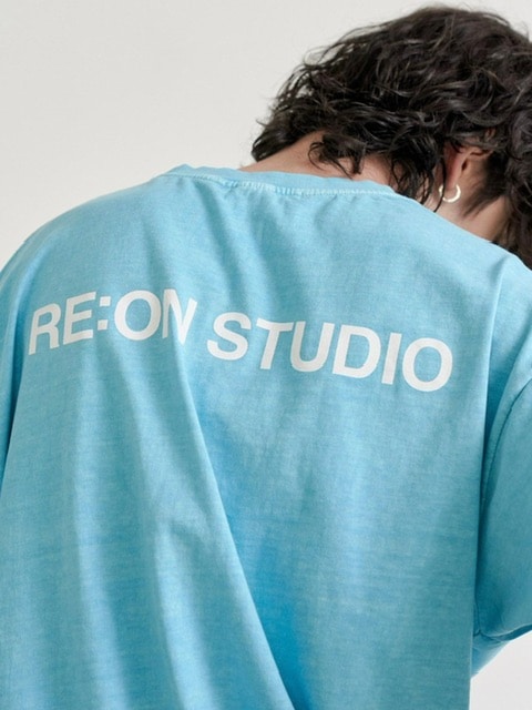 【RE:ON STUDIO】REON BACK LOGO PIGMENT T-SHIRT