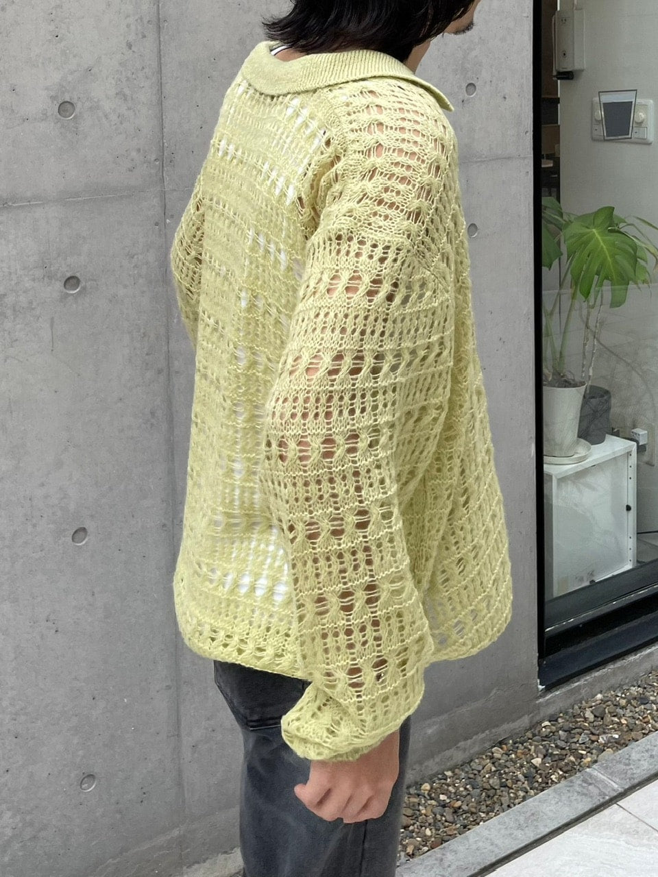 受注制【Chikashitsu +】pastry collar knit cardigan (5color)