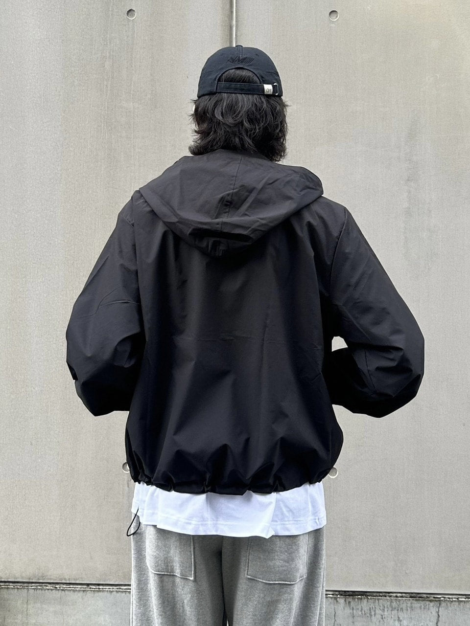 受注制【Chikashitsu +】unisex cropped hooded blouson (3color) / 【チカシツプラス】ユニセックスクロップドフード長袖ブルゾン