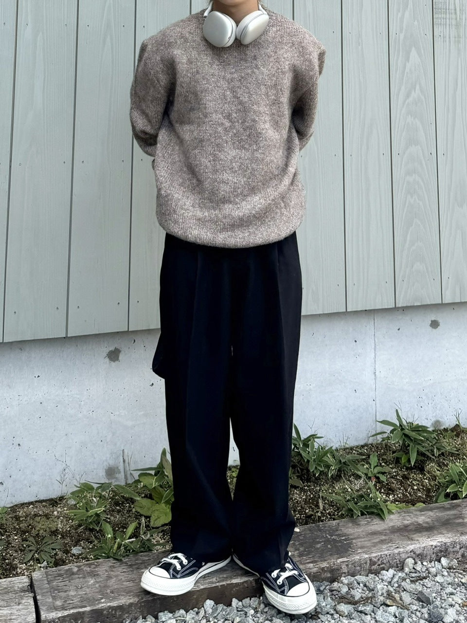 受注制【RENOL】wool mix round knit (4color)