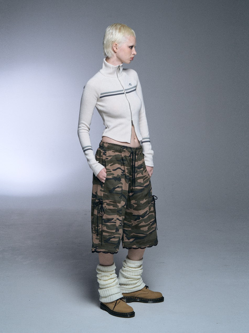 【SETUP‐EXE】RAGLAN HIGH NECK TWO-WAY ZIPUP