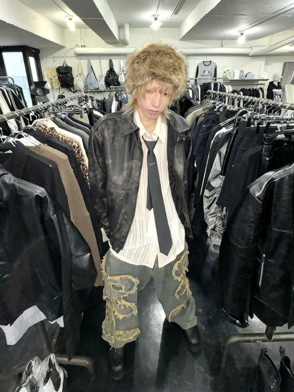 受注制【Never mind the XU】fur hat (5color)