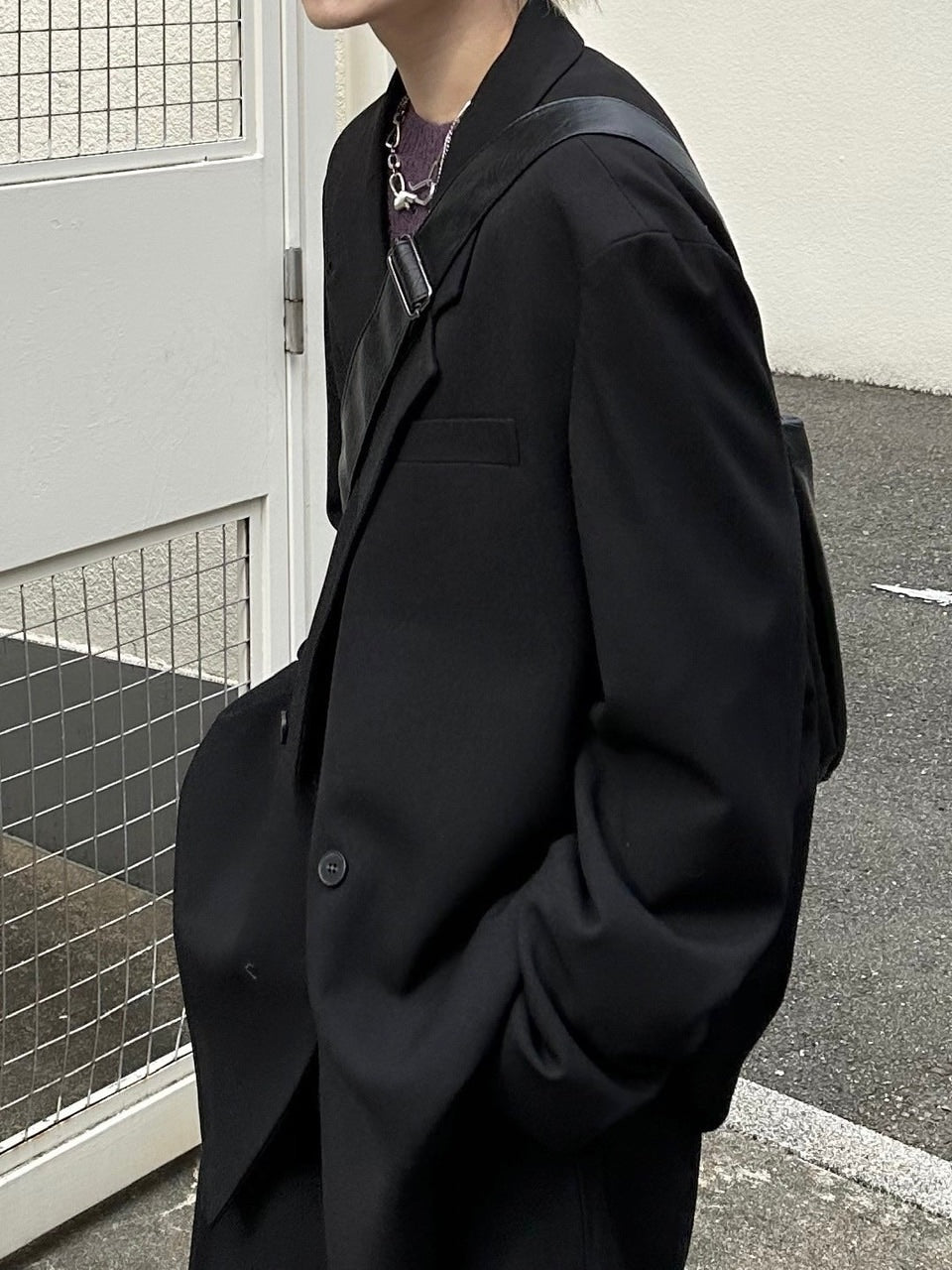 受注制【Chikashitsu +】set up overfit double jacket (3color)