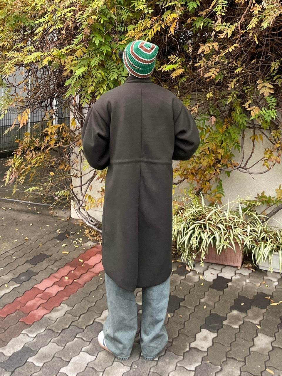 受注制【Chikashitsu +】high neck volume arm coat (2color)