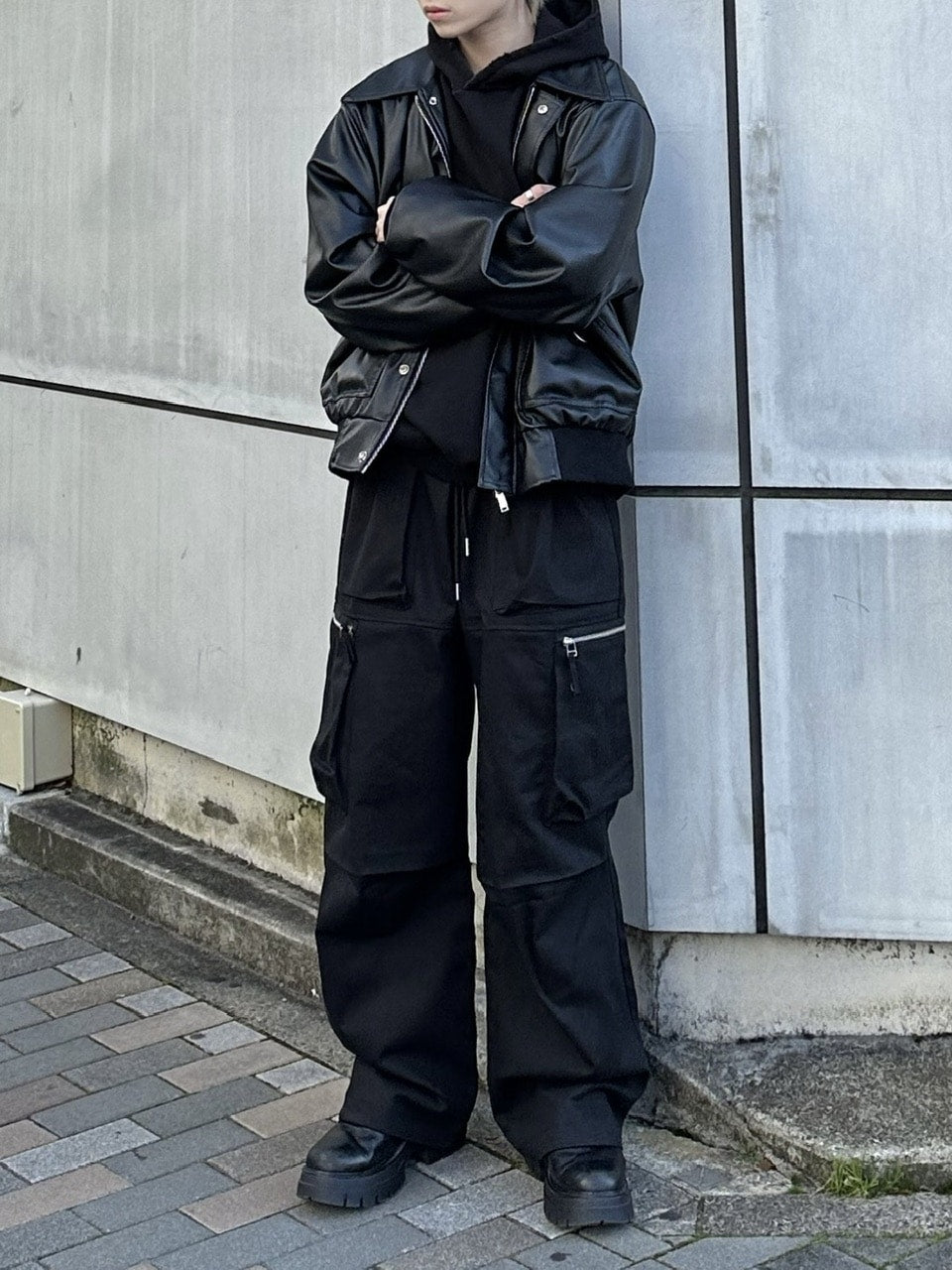大阪店WEB限定受注制【Chikashitsu +】zip cargo pants