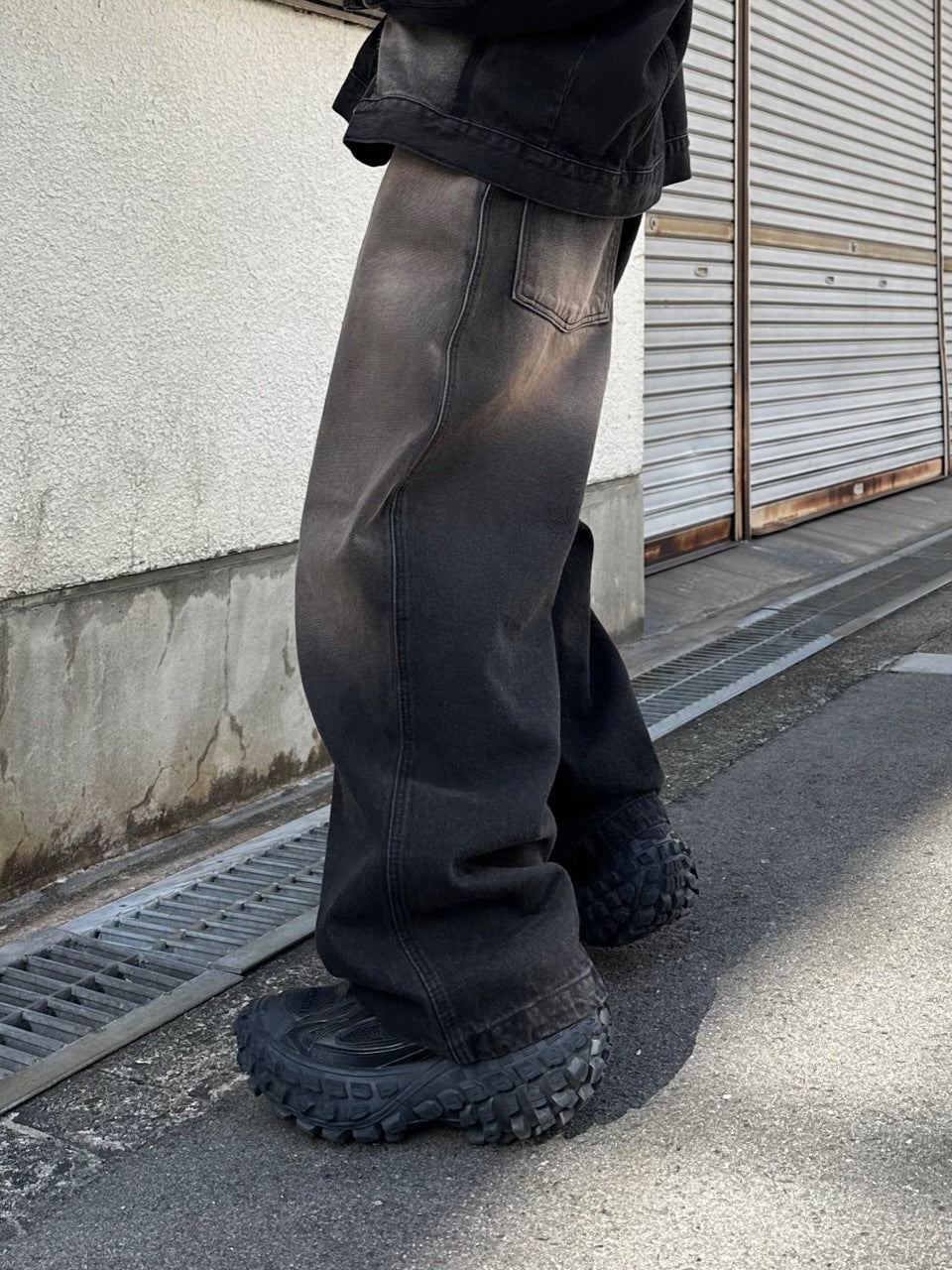 【Chikashitsu +】vintage wash denim pants (2color) / 【チカシツプラス】ヴィンテージウォッシュデニムパンツ