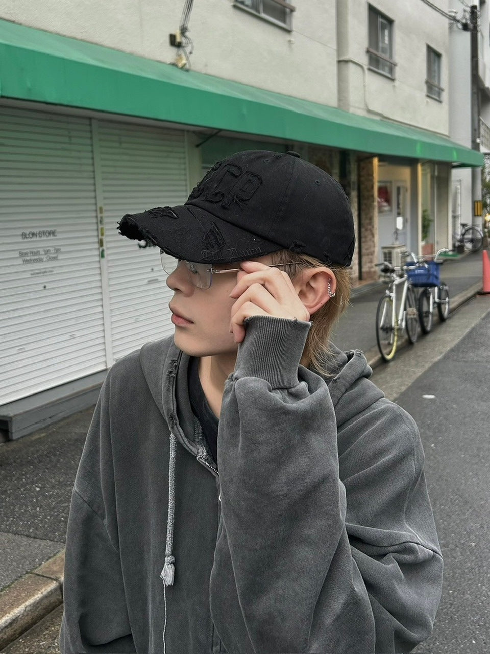 受注制【Chikashitsu +】square eyeglasses / 【チカシツプラス】スクエアアイグラスメガネ