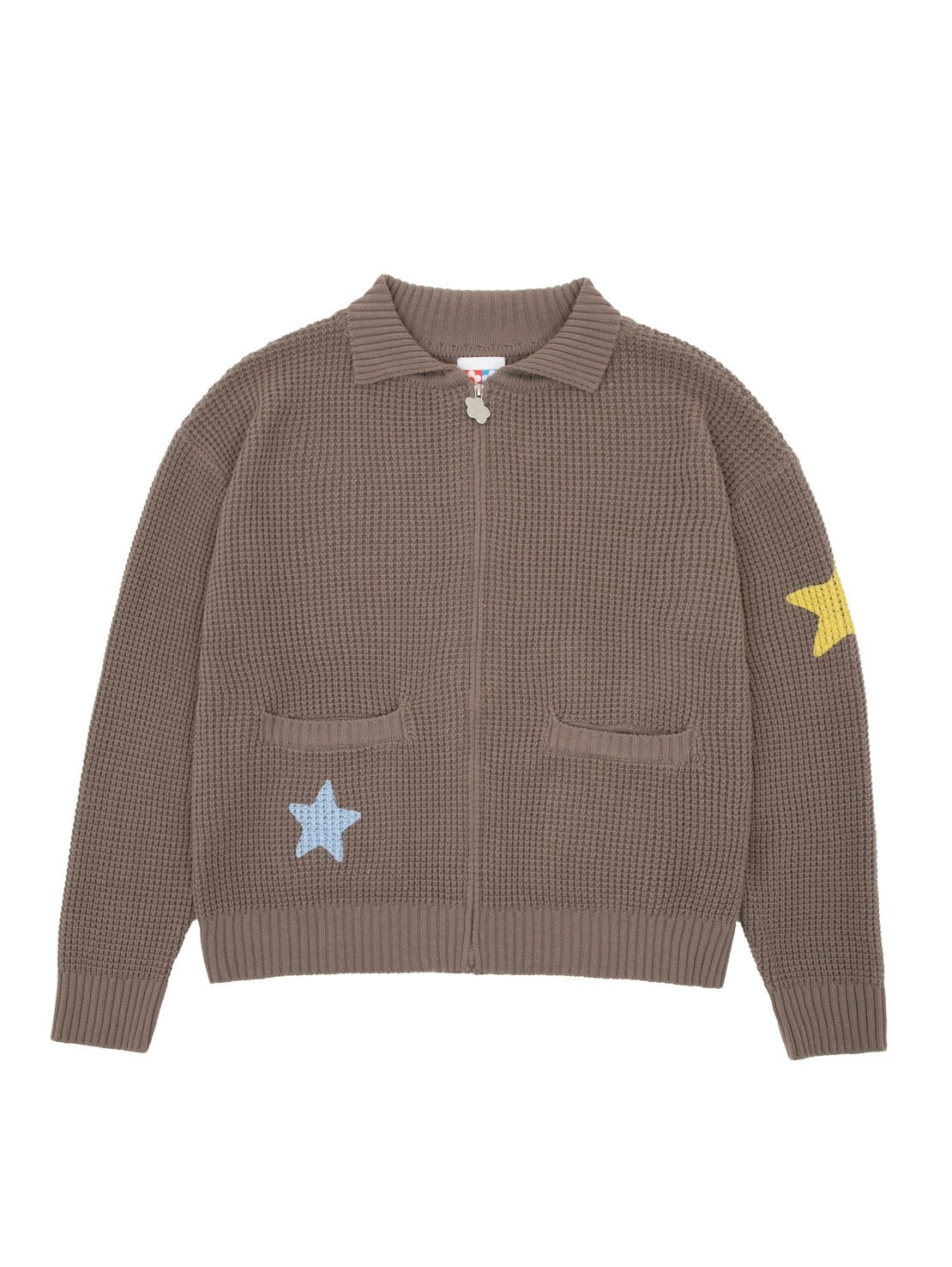 【VANDY THE PINK】STAR KNIT ZIP UP