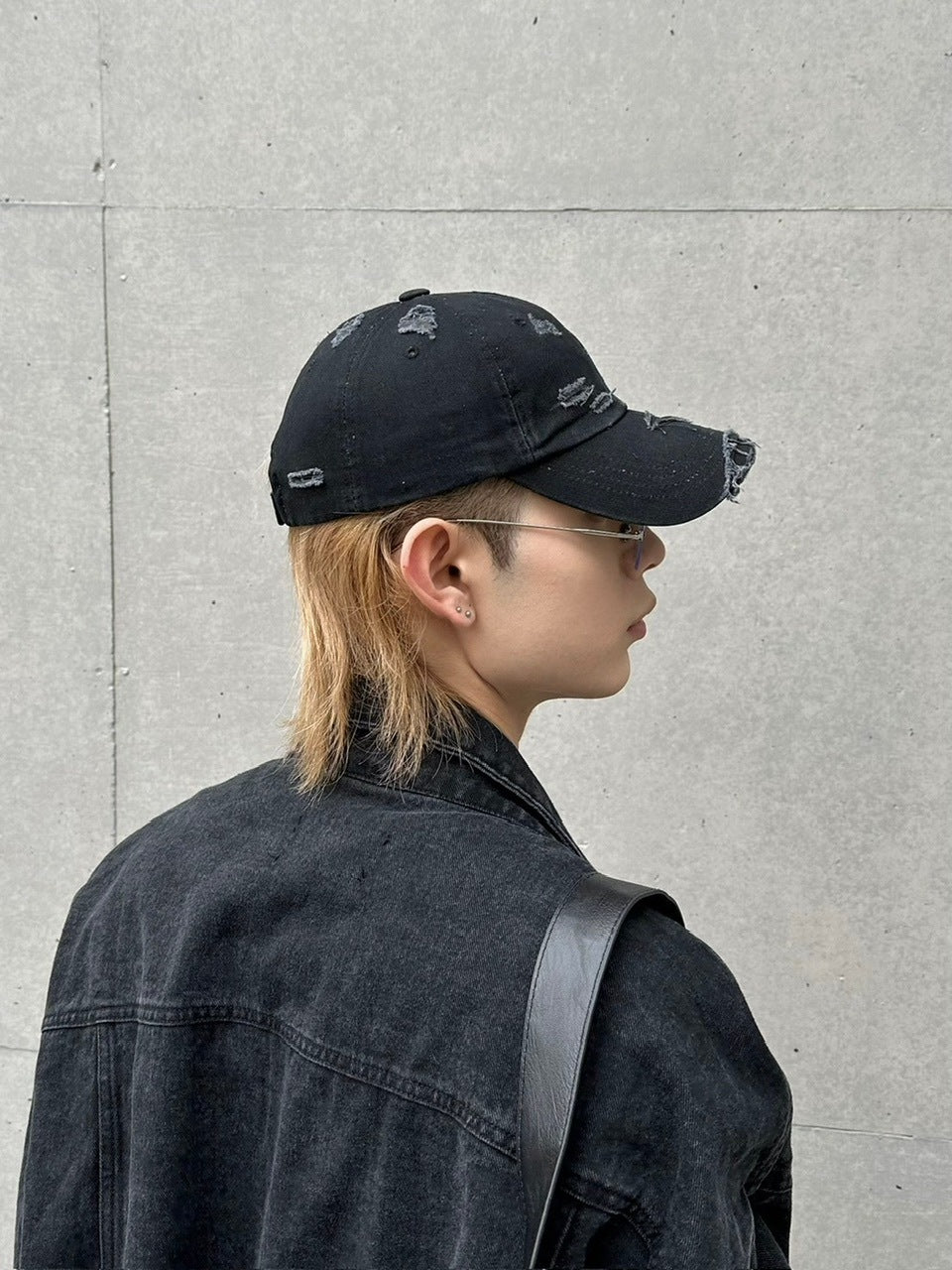 大阪店WEB限定受注制【Chikashitsu +】vintage damage cap (2color)