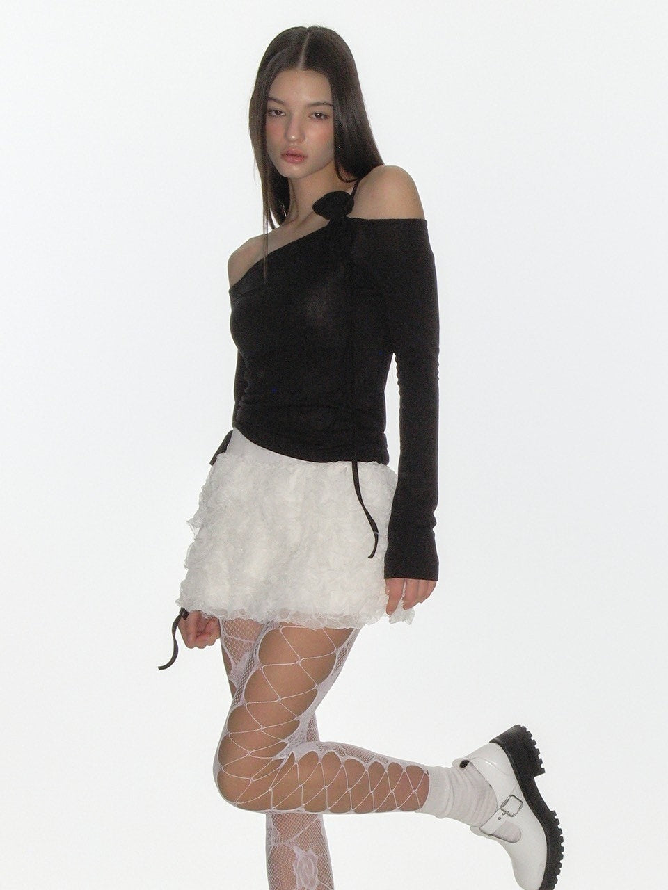 【CRANK】CANCAN FRILL MINI SKIRT