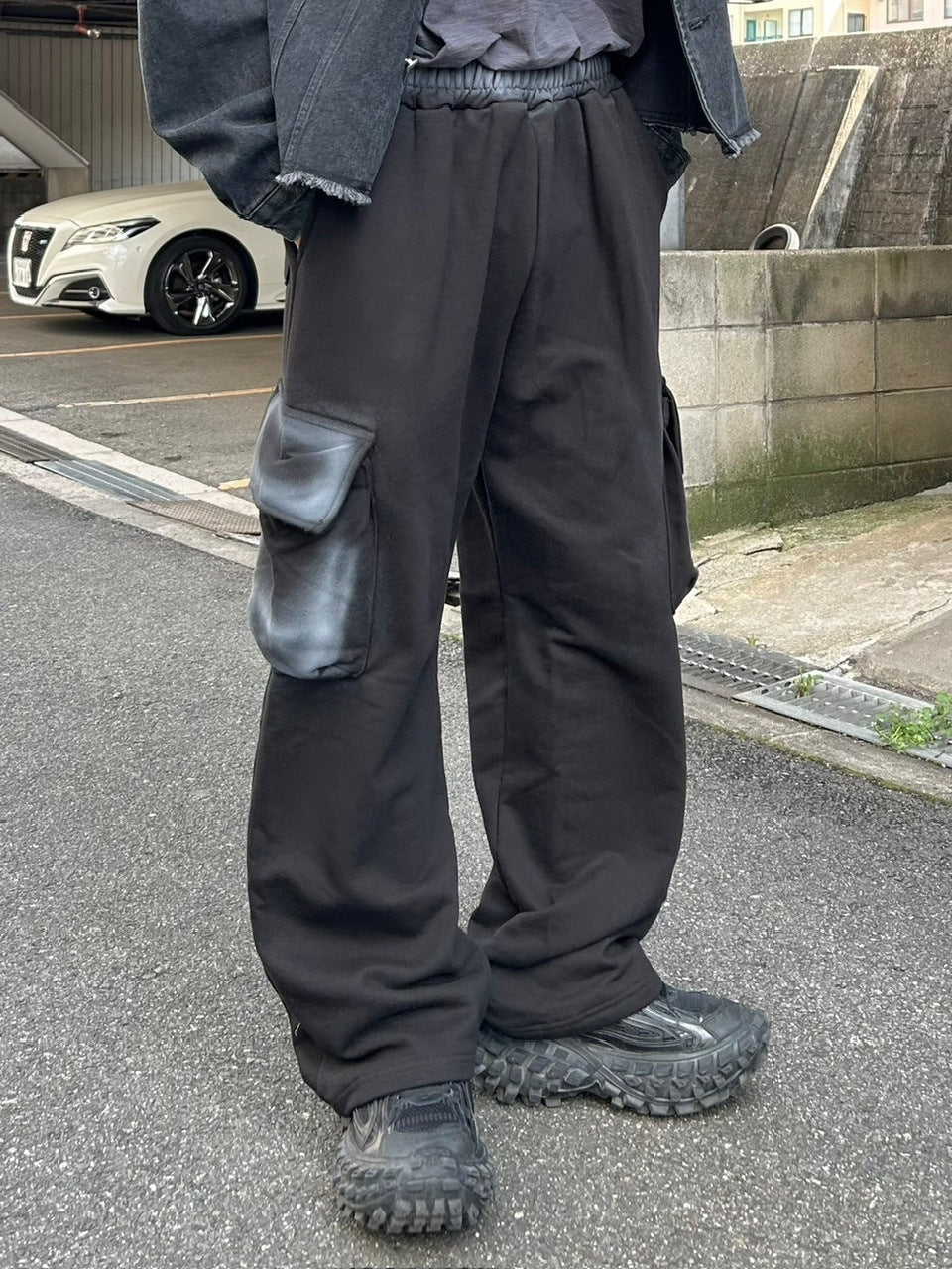 大阪店WEB限定【Chikashitsu +】washed sweat cargo pants (2color)