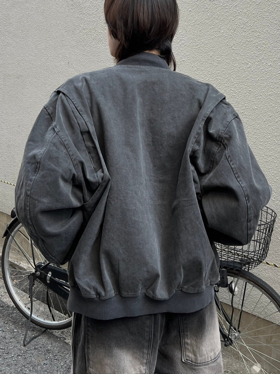 大阪店WEB限定受注制【Chikashitsu +】pigment MA-1 blouson