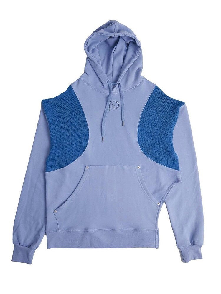 【DILETTANTISME】KNIT BLOCK HOOD T