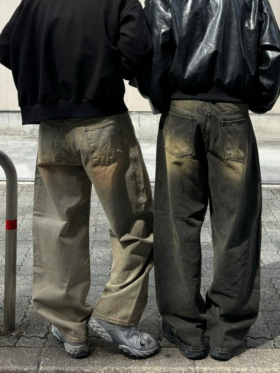 【Chikashitsu +】vintage wash semi wide denim pants 3 / 【チカシツプラス】ヴィンテージウォッシュセミワイドデニムパンツ