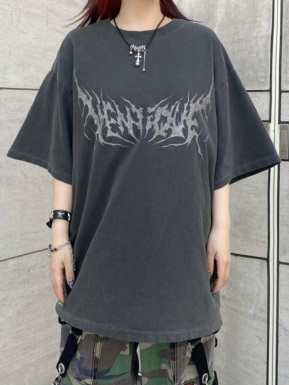 受注制【Never mind the XU】VENTIQUE tee (2color) / 【ネバーマインドザエックスユー】プリント半袖Tシャツ