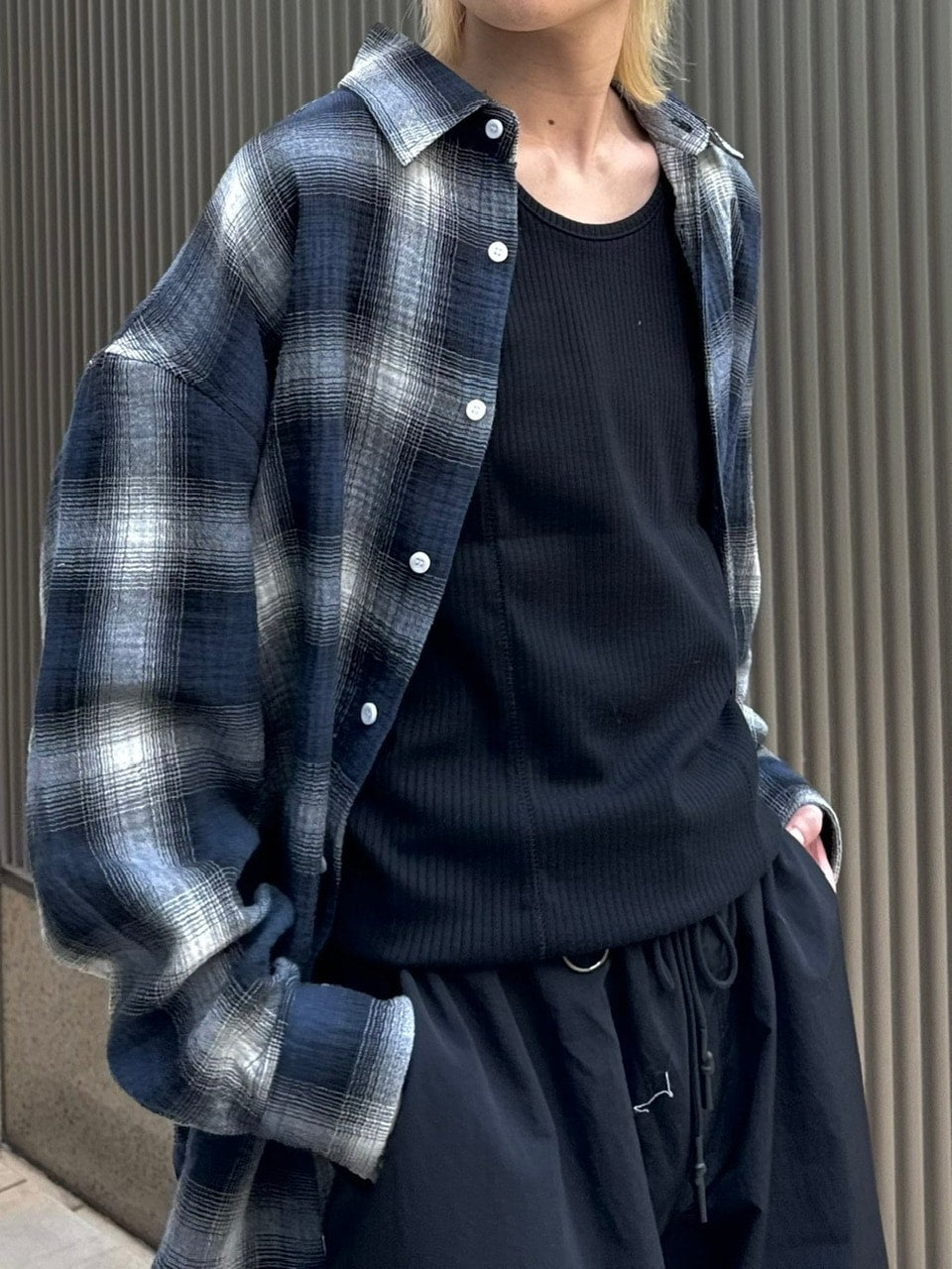 受注制【Chikashitsu +】stitch rib sleeveless (3color) – PRESSING