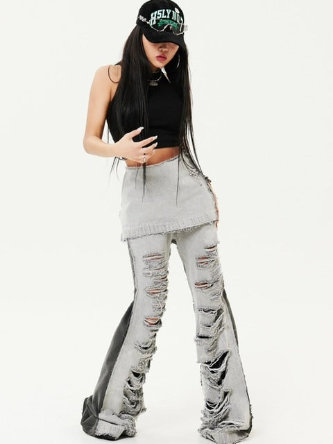 【HOLY NUMBER 7】Women's Dancer Crop Tank Top / 【ホーリーナンバーセブン】ダンサークロップロゴプリントタンクトップ