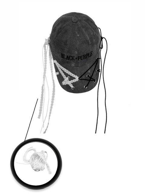 【BLACK PURPLE】Vortex strap eyelet cap