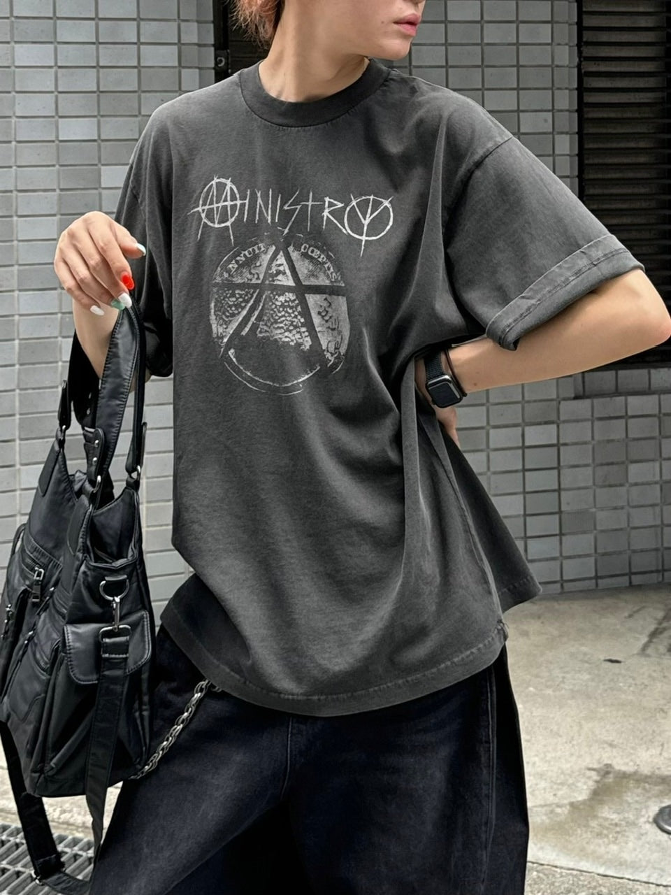 大阪店WEB限定受注制【Chikashitsu +】oversized ministry t-shirt