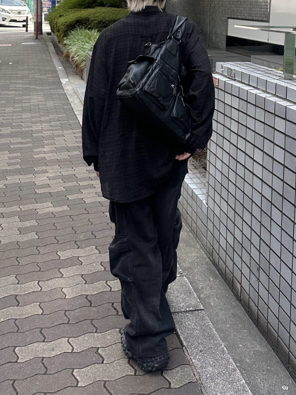 大阪店WEB限定【Chikashitsu +】leather pocket shoulder bag 3