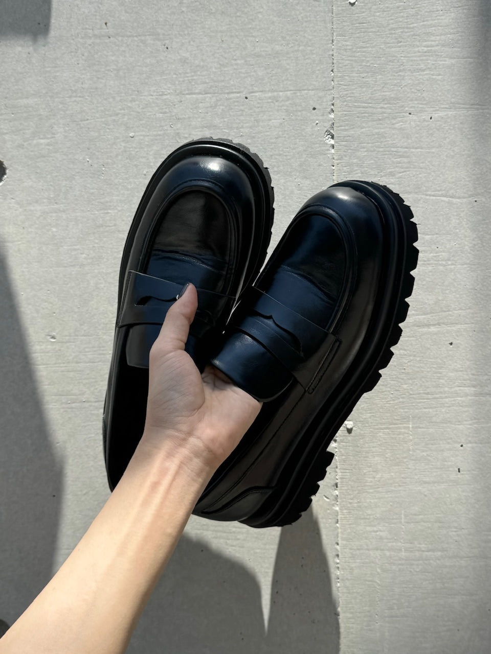 受注制【Chikashitsu +】double sole loafer