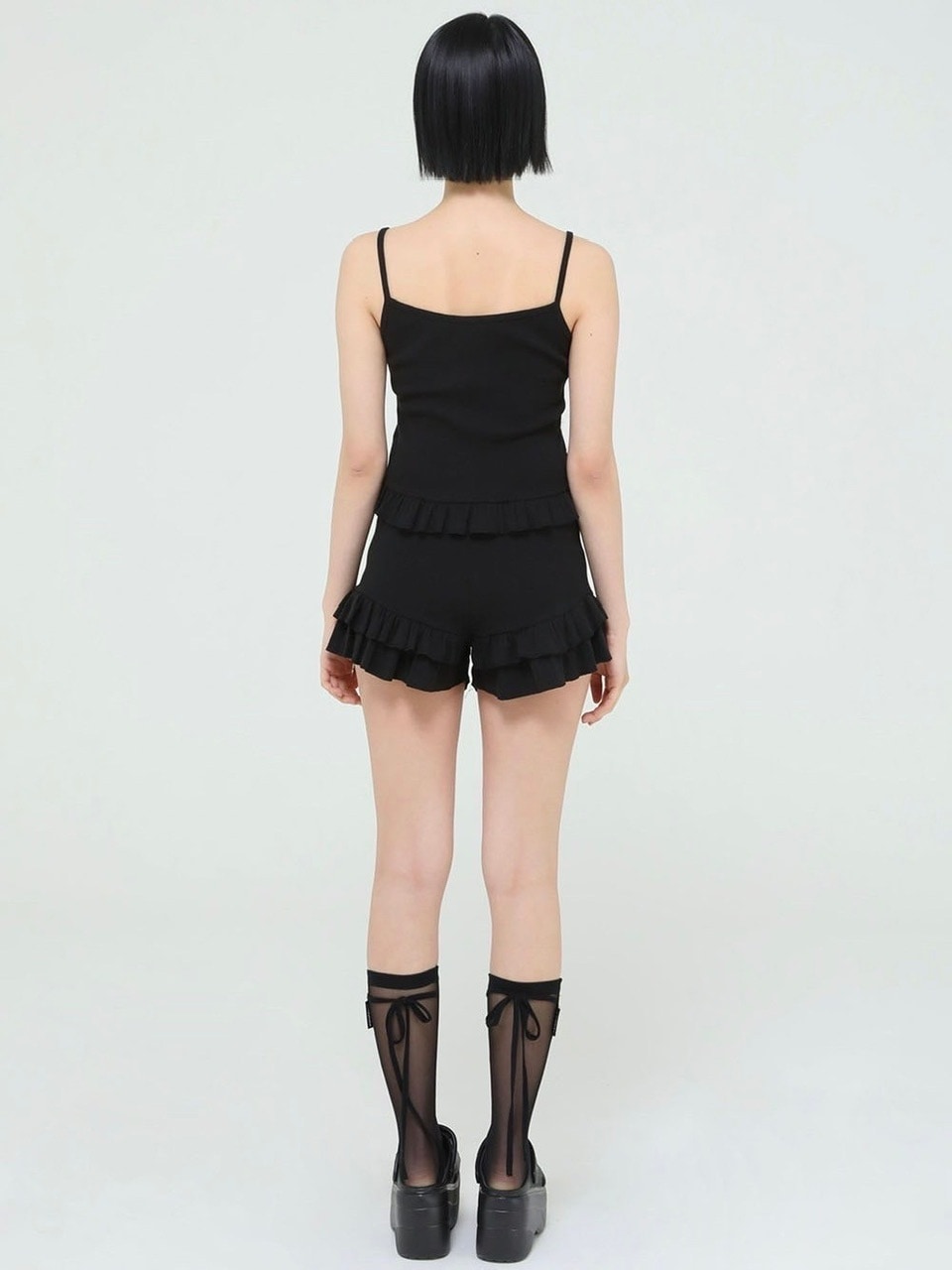 【Uglyshadow】US RUFFLE SLEEVELESS