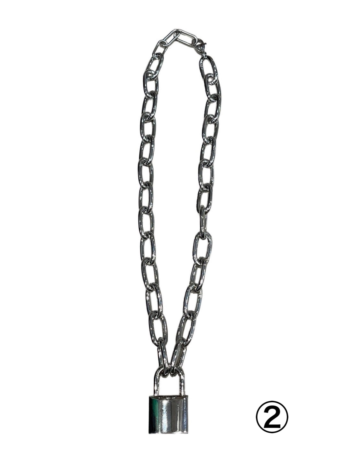 受注制【Chikashitsu +】padlock chain necklace