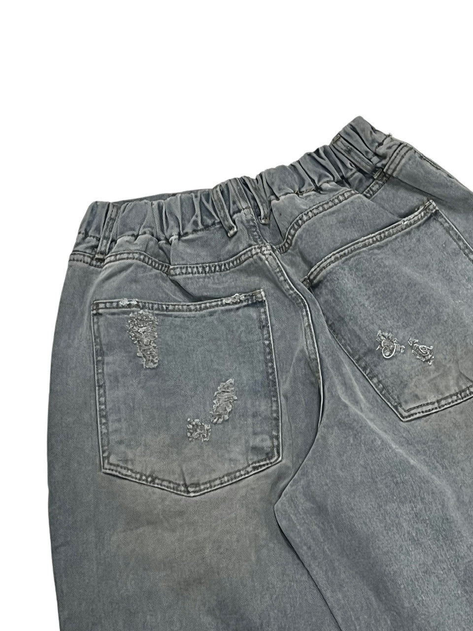 受注制【Never mind the XU】damage denim pants (3color) / 【ネバーマインドザエックスユー】ダメージデニムパンツ