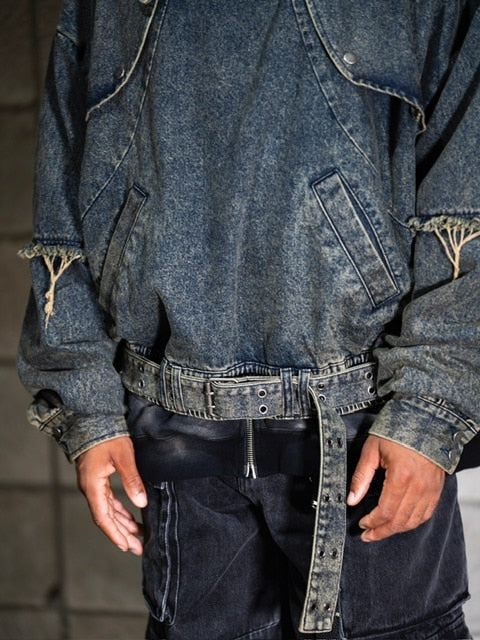 【DIG YOUR OWN GRAVE】DENIM PULLOVER (2color)