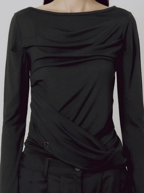 【FLAREUP】Drape Layered Long Sleeve