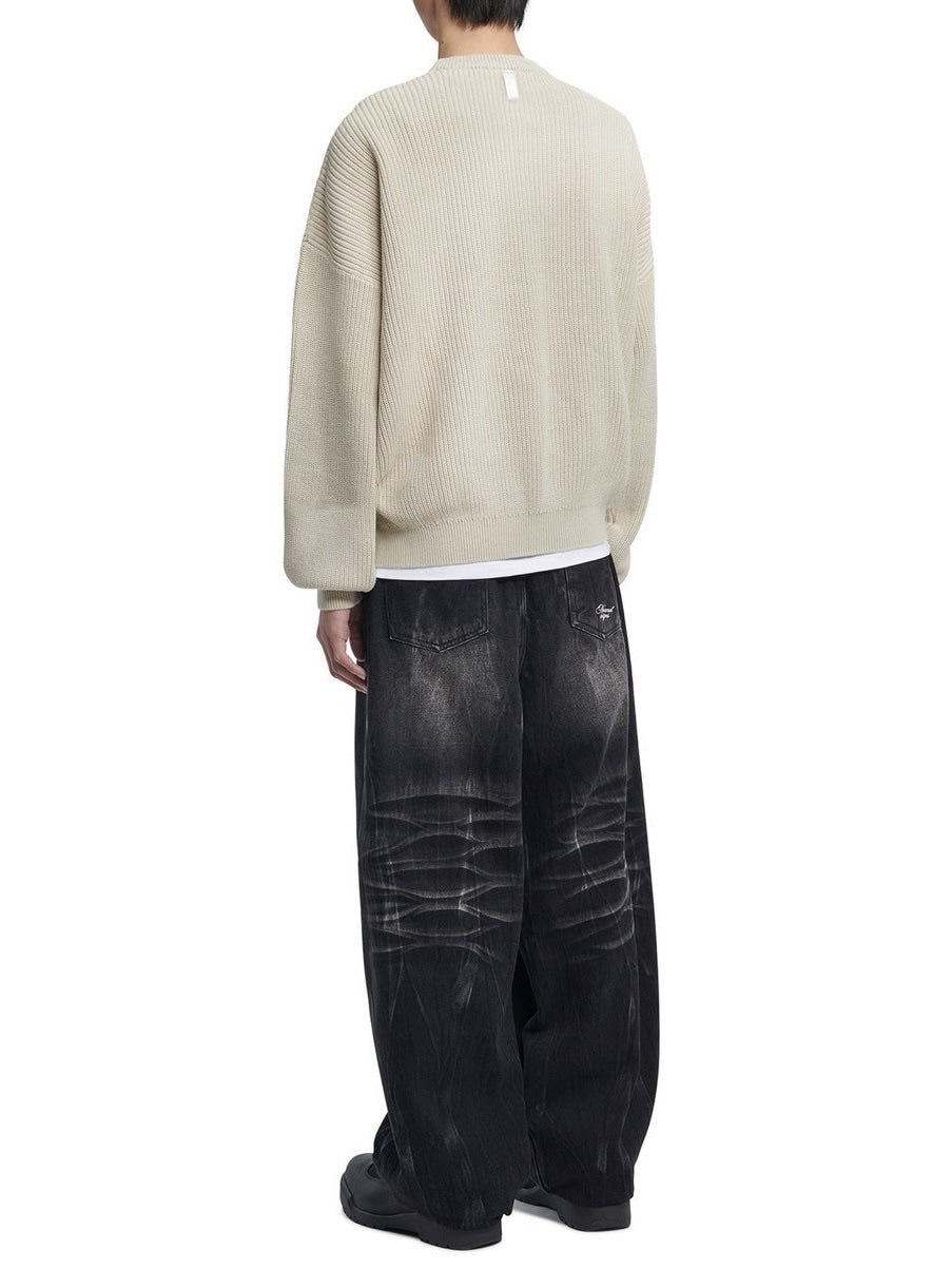 【NOMANUAL】SPRAY DYEING KNIT / 【ノーマニュアル】長袖ニット